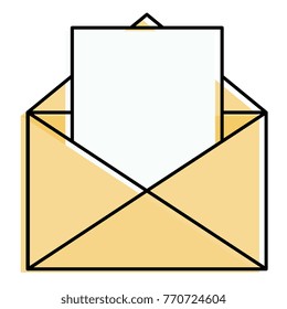 mail envelope isolated icon