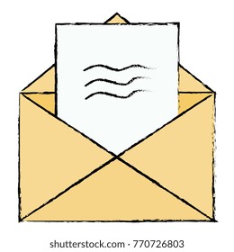 mail envelope isolated icon