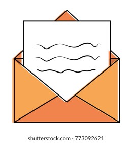 mail envelope isolated icon