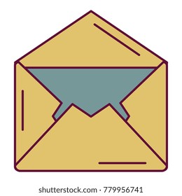 mail envelope isolated icon