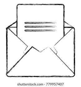 mail envelope isolated icon