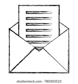 mail envelope isolated icon