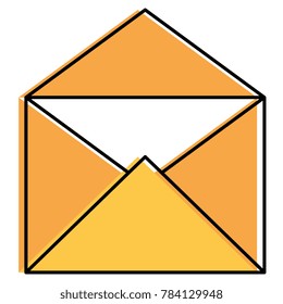 mail envelope isolated icon