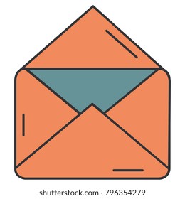 mail envelope isolated icon