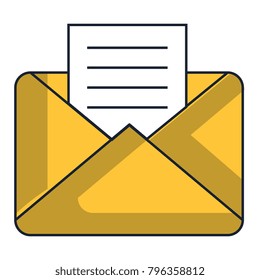 mail envelope isolated icon