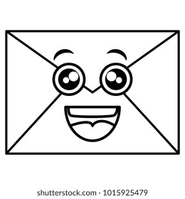 mail envelope kawaii character