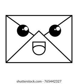 mail envelope kawaii character
