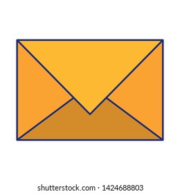 Mail envelope letter correspondence isolated vector illustration graphic design