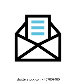 Mail, envelope, letter  line icon. Pixel perfect fully editable vector icon suitable for websites, info graphics and print media.