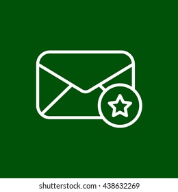 mail envelope line icon
