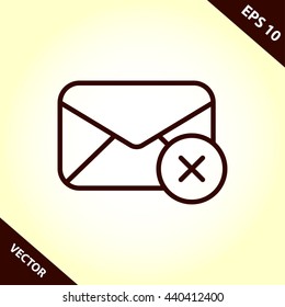 mail envelope line icon