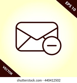 mail envelope line icon