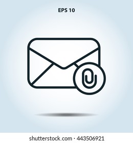 mail envelope line icon