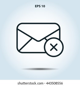 mail envelope line icon