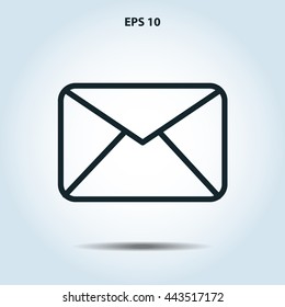 mail envelope line icon