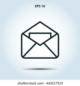 mail envelope line icon