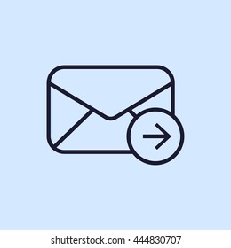 mail envelope line icon