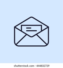 mail envelope line icon