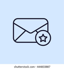 mail envelope line icon