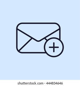 mail envelope line icon