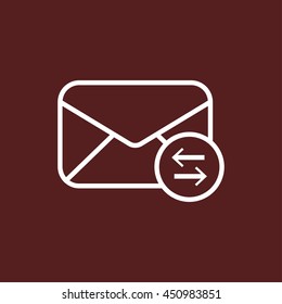 mail envelope line icon