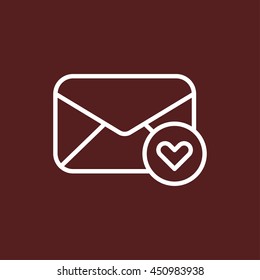 mail envelope line icon