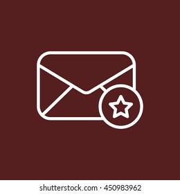 mail envelope line icon