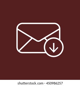 mail envelope line icon