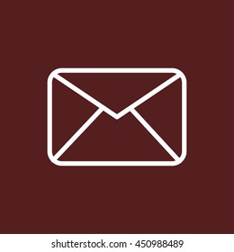 mail envelope line icon