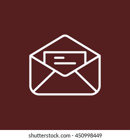 mail envelope line icon