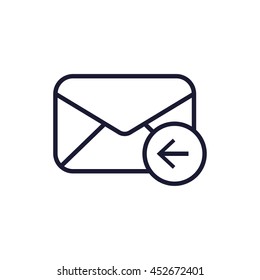 mail envelope line icon