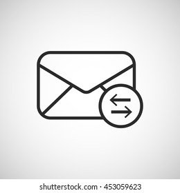mail envelope line icon