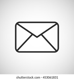 mail envelope line icon