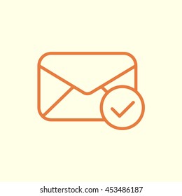 mail envelope line icon
