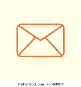 mail envelope line icon