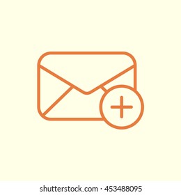 mail envelope line icon