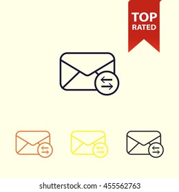 mail envelope line icon
