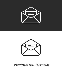 mail envelope line icon