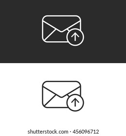 mail envelope line icon