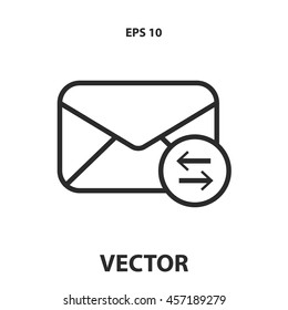 mail envelope line icon