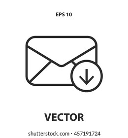 mail envelope line icon