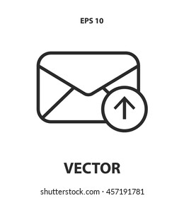 mail envelope line icon