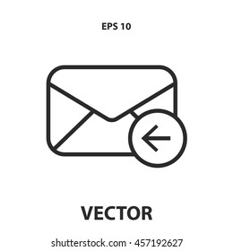 mail envelope line icon