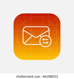 mail envelope line icon