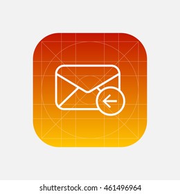 mail envelope line icon