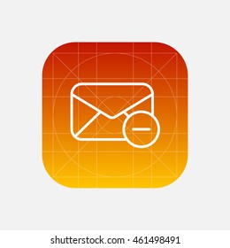 mail envelope line icon