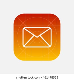mail envelope line icon