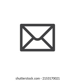 Mail envelope line icon. linear style sign for mobile concept and web design. Email message outline vector icon. Symbol, logo illustration. Vector graphics