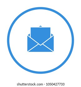 Mail or Envelope Line icon. Message icon. Flat design style. Vector illustration, eps10