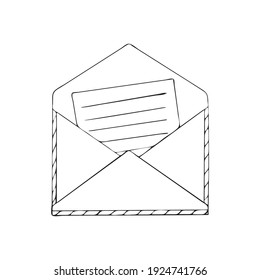 Mail-Briefumschlag-Clip, Vektorgrafik